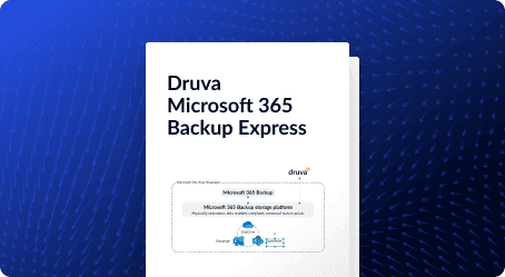 druva microsoft 365 backup express datasheet