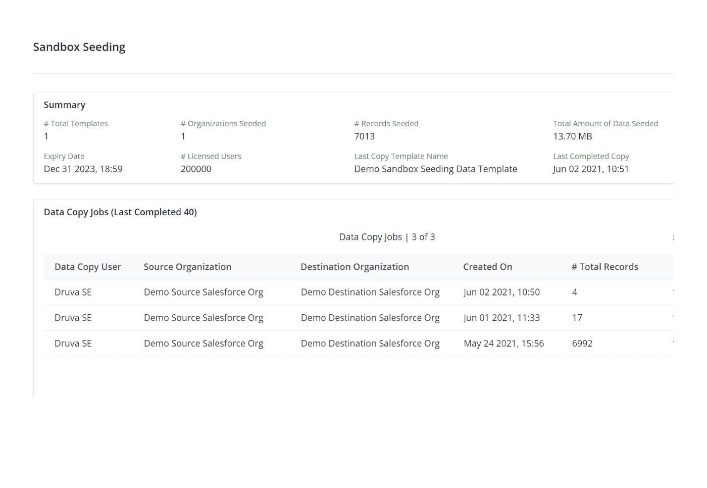 Automated sandbox seeding