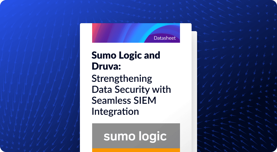 Security Integration Brief: Sumo Logic & Druva